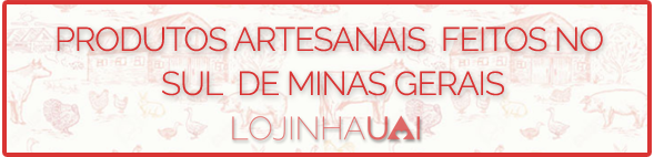 Banner para comprar produtos artesanais do Sul de Minas Gerais