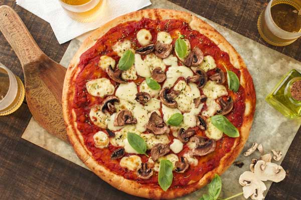Como repor vitamina D com uma pizza repleta de champignon