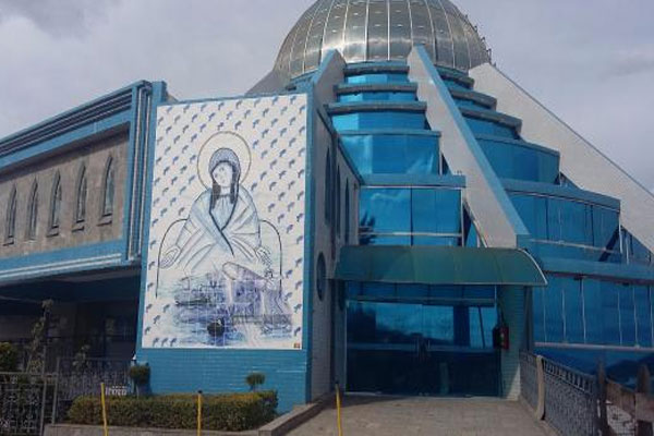 Entrada do Santuário de Nossa Senhora da Agonia em Itajubá