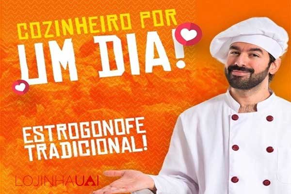 Strogonoff de carne com molho de pimenta