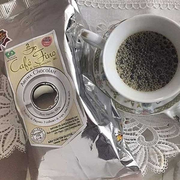 Café Fino com aroma chocolate