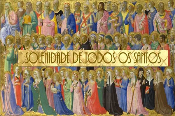 Celebração católica para o dia de todos os santos