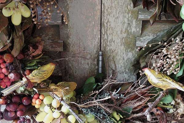 Como fazer uma guirlanda de natal usando Canário da Terra de madeira