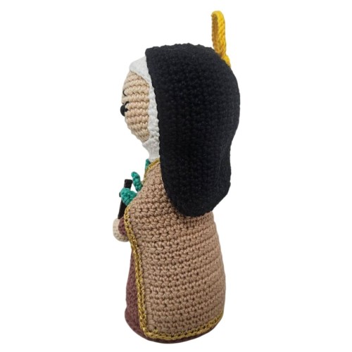 Amigurumi Santa Terezinha de Crochê - 20 cm