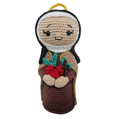 Amigurumi Santa Terezinha de Crochê - 20 cm