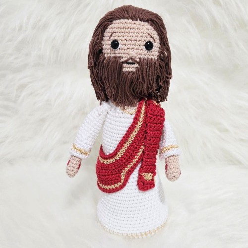 Amigurumi Jesus de Crochê - 27 cm