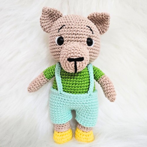 Amigurumi Lobo de Crochê - 22 Cm