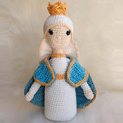 Amigurumi Nossa Senhora das Graças de Crochê - 24 cm