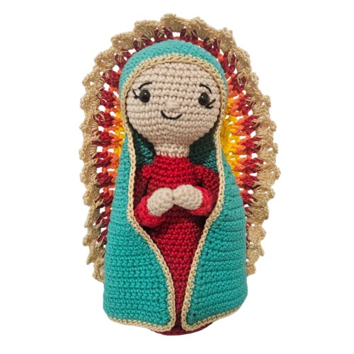 Amigurumi Nossa Senhora de Guadalupe de Crochê - 22 cm
