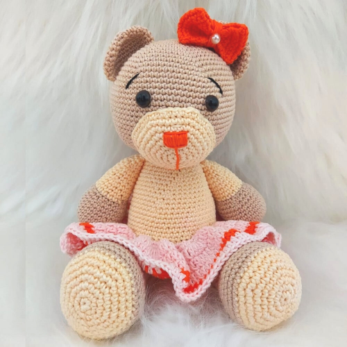 Amigurumi Urso de Crochê - 30 cm