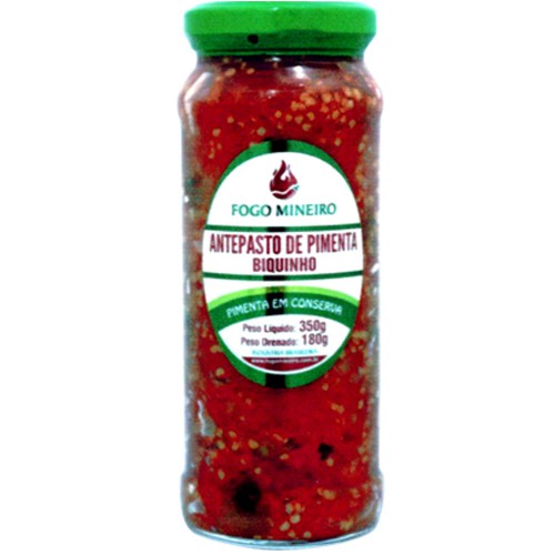 Antepasto de Pimenta Biquinho 180g - Fogo Mineiro