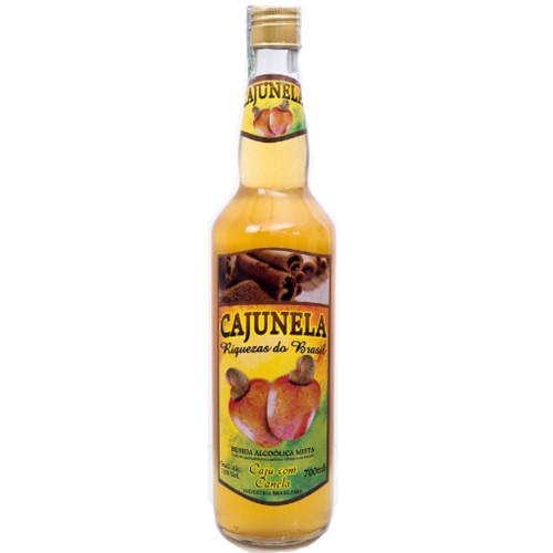 Cachaça Cajunela - Rapadura, Caju e Canela 700ml - Riquezas do Brasil