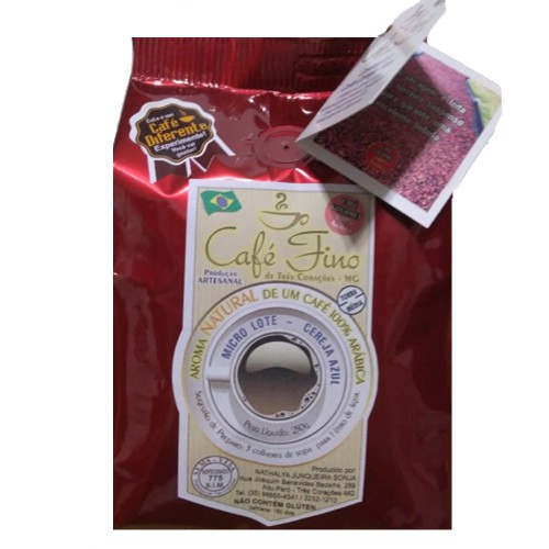 Café 100% Arábica Especial Cereja Azul - Secagem Suspensa - 250g