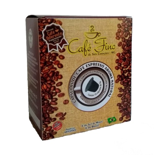 Caixa com 10 Cápsulas de Café Fino Gourmet - Para Máquina Nespresso