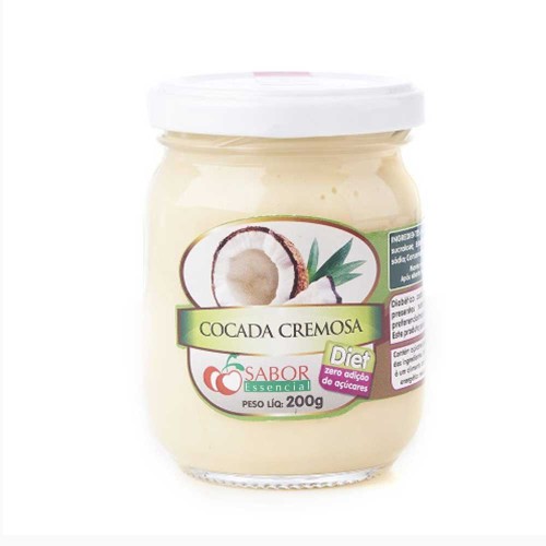 Cocada Cremosa Diet Zero Açúcar 200g - Sabor Essencial