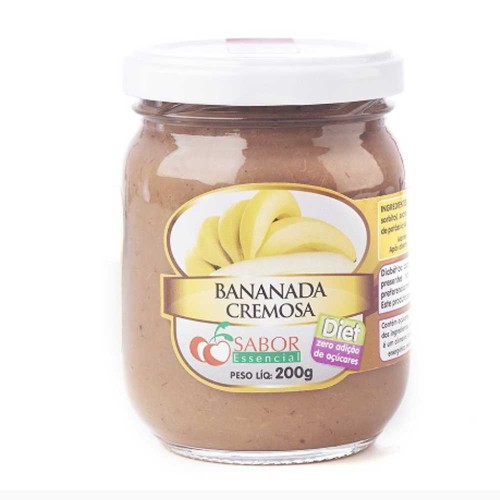 Bananada Cremosa Diet Zero Açúcar 200g - Sabor Essencial