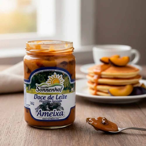 Doce de Leite Cremoso com Ameixa 420g - Fazenda Sonnenhof