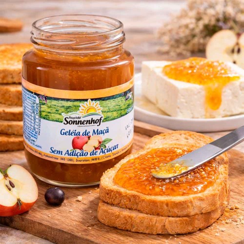 Geleia Diet de Maçã  - 200g - Fazenda Sonnenhof
