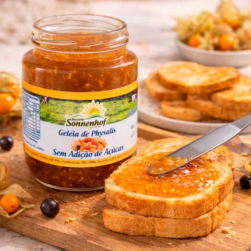 Geleia Diet de Physalis Peruviana - 270g - Fazenda Sonnenhof