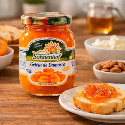 Geleia Extra de Damasco - 310g - Fazenda Sonnenhof