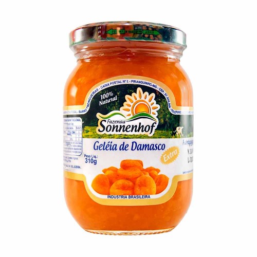 Geleia Extra de Damasco - 310g - Fazenda Sonnenhof