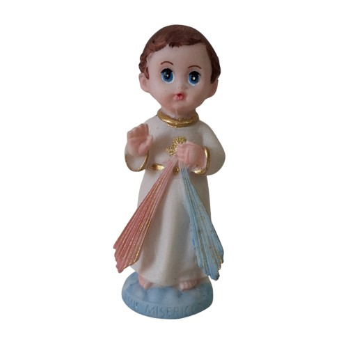 Imagem Infantil de Jesus Misericordioso em Resina - 8 cm