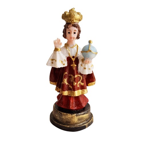 Imagem do Menino Jesus de Praga em Resina - 9 cm