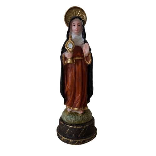Imagem de Santa Clara em Resina - 9 cm 