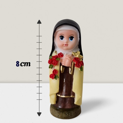 Imagem Infantil de Santa Terezinha em Resina - 8 cm