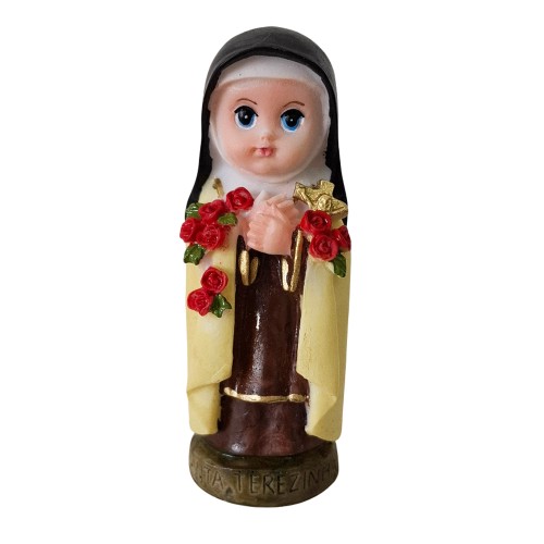 Imagem Infantil de Santa Terezinha em Resina - 8 cm
