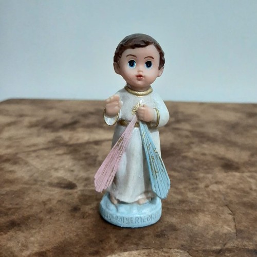 Imagem Infantil de Jesus Misericordioso em Resina - 8 cm
