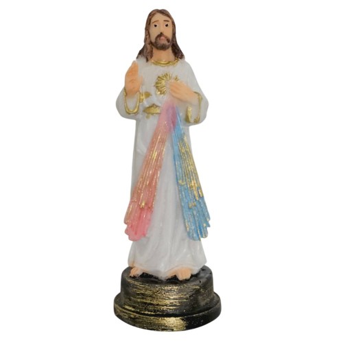 Imagem de Jesus Misericordioso em Resina - 9 cm