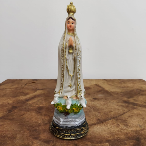 Imagem de Nossa Senhora de Fátima em Resina - 15 cm