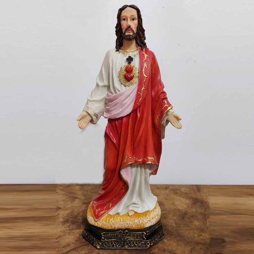 Imagem do Sagrado Coração de Jesus em Resina - 30 cm