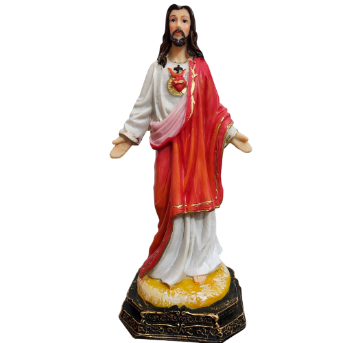 Imagem do Sagrado Coração de Jesus em Resina - 20 cm
