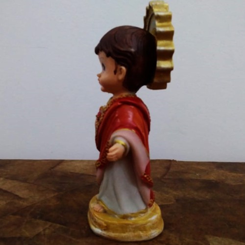 Imagem Infantil do Sagrado Coração de Jesus em Resina - 15 cm