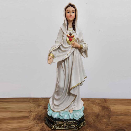 Imagem do Sagrado Coração de Maria em Resina - 30 cm