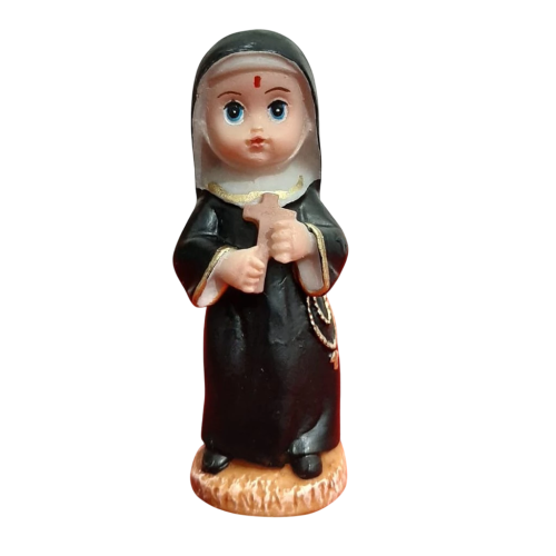 Imagem Infantil de Santa Rita em Resina - 8 cm
