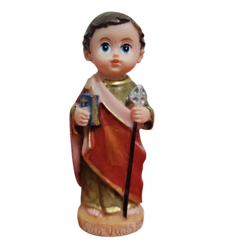 Imagem Infantil de São Judas Tadeu em Resina - 8 cm