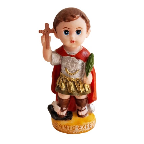 Imagem Infantil de Santo Expedito em Resina - 8 cm