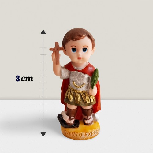 Imagem Infantil de Santo Expedito em Resina - 8 cm