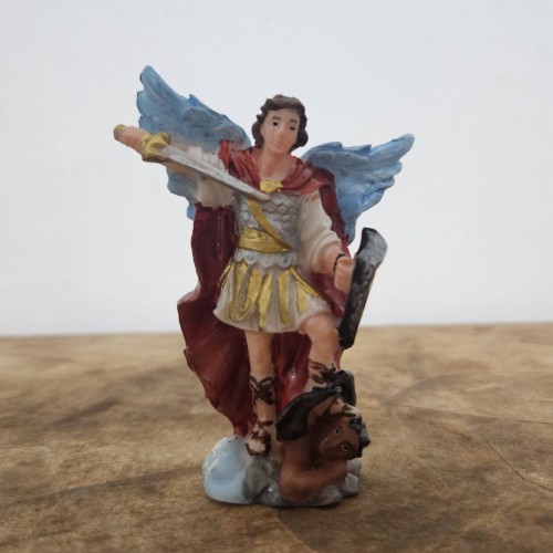 Imagem de São Miguel Arcanjo em Resina - 9 cm