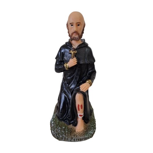Imagem de São Peregrino em Resina - 9 cm