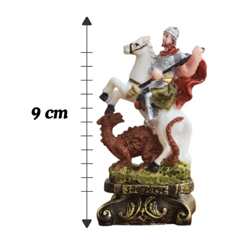 Imagem de São Jorge em Resina - 9 cm