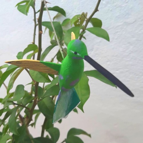 Pássaro de Madeira Beija Flor