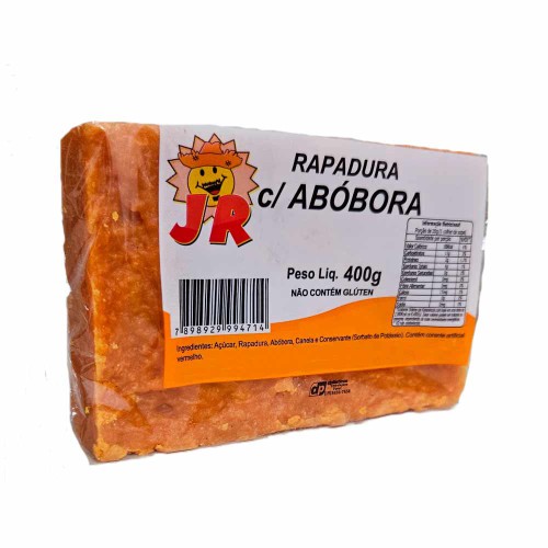 Rapadura com Abóbora 400g - Doces JR