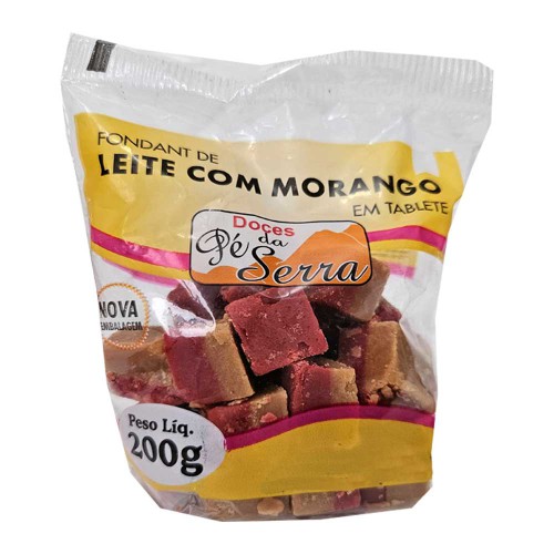 Saquinho de Doce de Leite com Morango 200g - Doces Pé da Serra