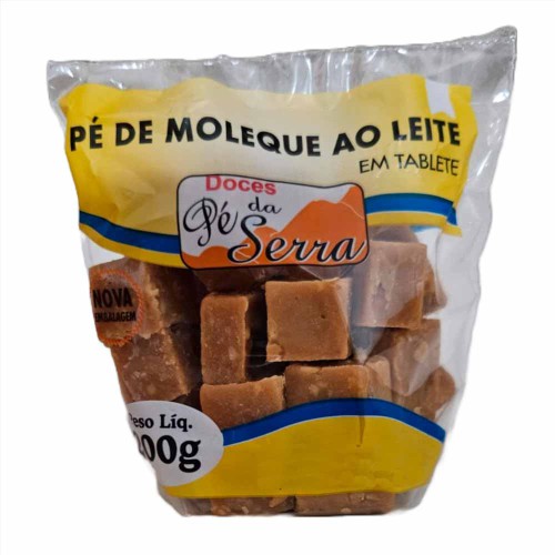 Saquinho de Pé de Moleque ao Leite 200g - Doces Pé da Serra