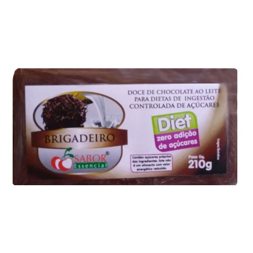 Tablete de Brigadeiro Diet Zero Açúcar 210g - Sabor Essencial