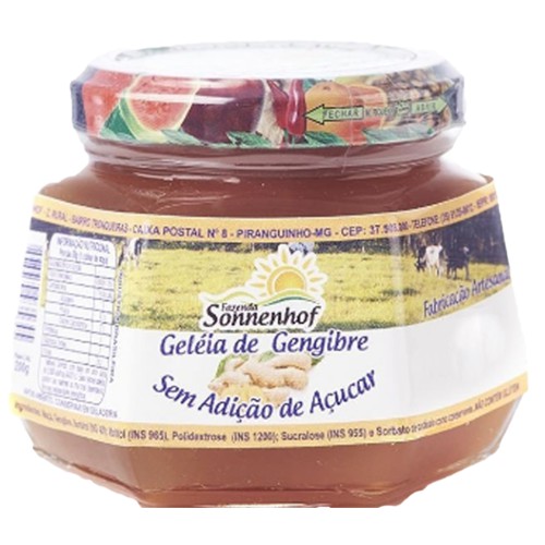 Geleia Diet de Gengibre - 200g - Fazenda Sonnenhof